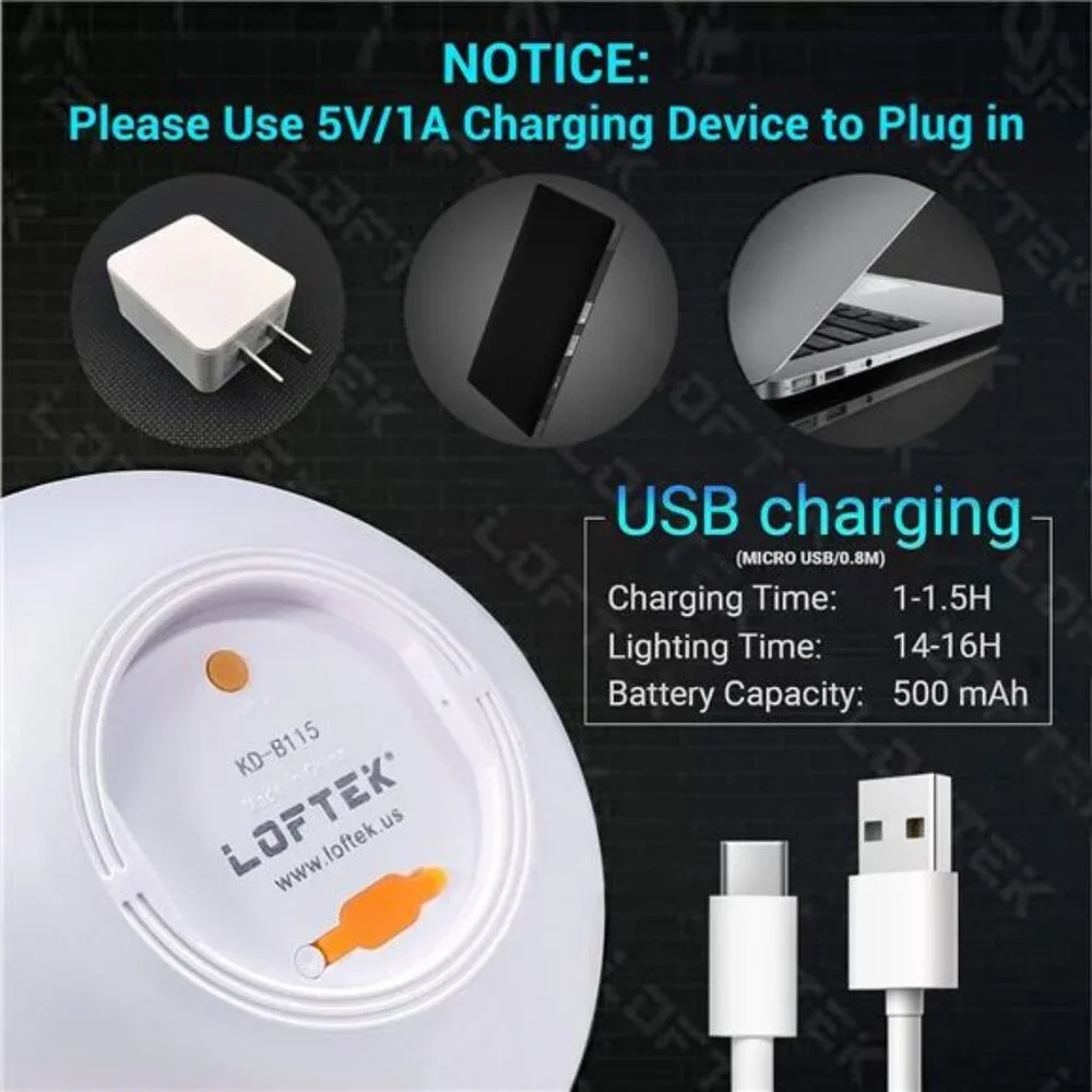 LED Light Ball: 6-inch Night Light with Remote Control, 16 RGB Color Changing